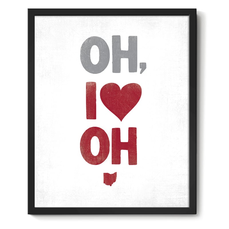 Image of Oh, I Heart OH Art Print