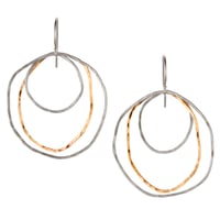 Triple Organic Earrings