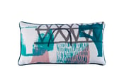 Image of 'Assemble/Configure' Cushion- Teal / Pink / Navy / Grey