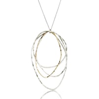 Four Organic Oval Pendant 