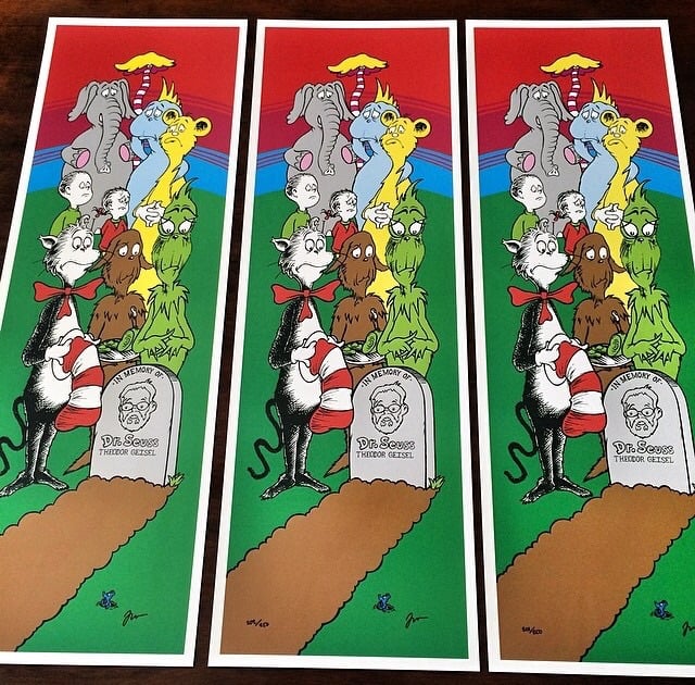 Image of Tribute To Dr. Seuss Print