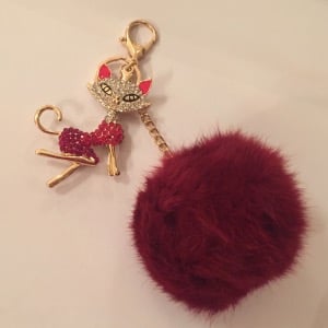 Sexy Kitty - Fur Ball Bag Keychain