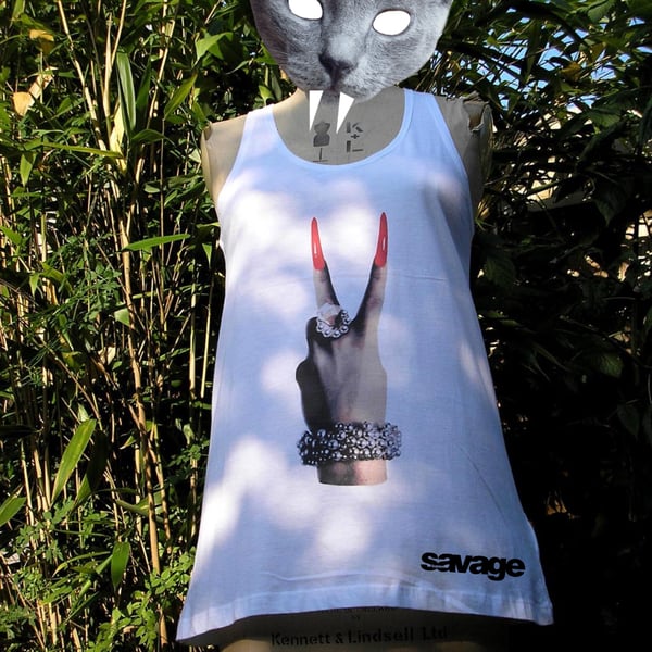 Image of Fingers Print Tunic Vest Size 12