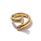 Image of Oversized Gold Brass Nail Ring