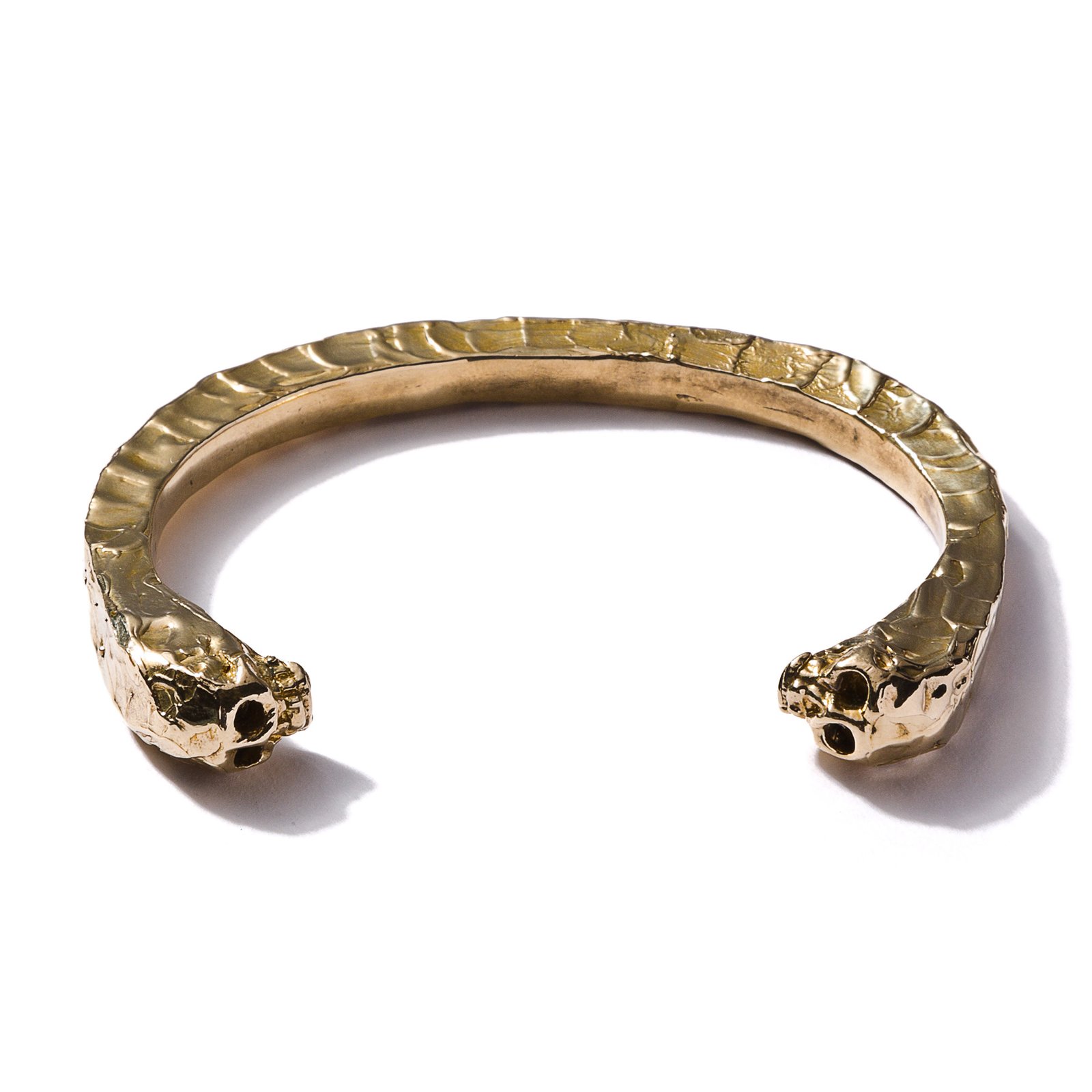 gold skull bangle