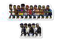 Image 1 of O'WEAR® × Bitmap_Area - Wu-Tang Clan & N.W.A - Stickers Pack