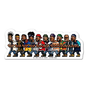 Image of O'WEAR® × Bitmap_Area - Wu-Tang Clan & N.W.A - Stickers Pack