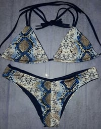 Image 2 of SYNS BLUE MAMBA BIKINI