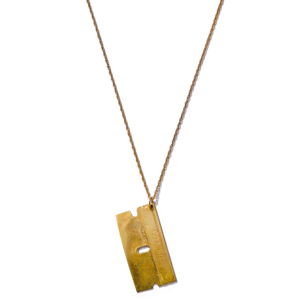Image of Razor Blade Necklace