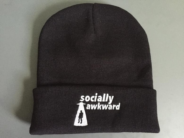 Image of Socially Awkward Black Beanie