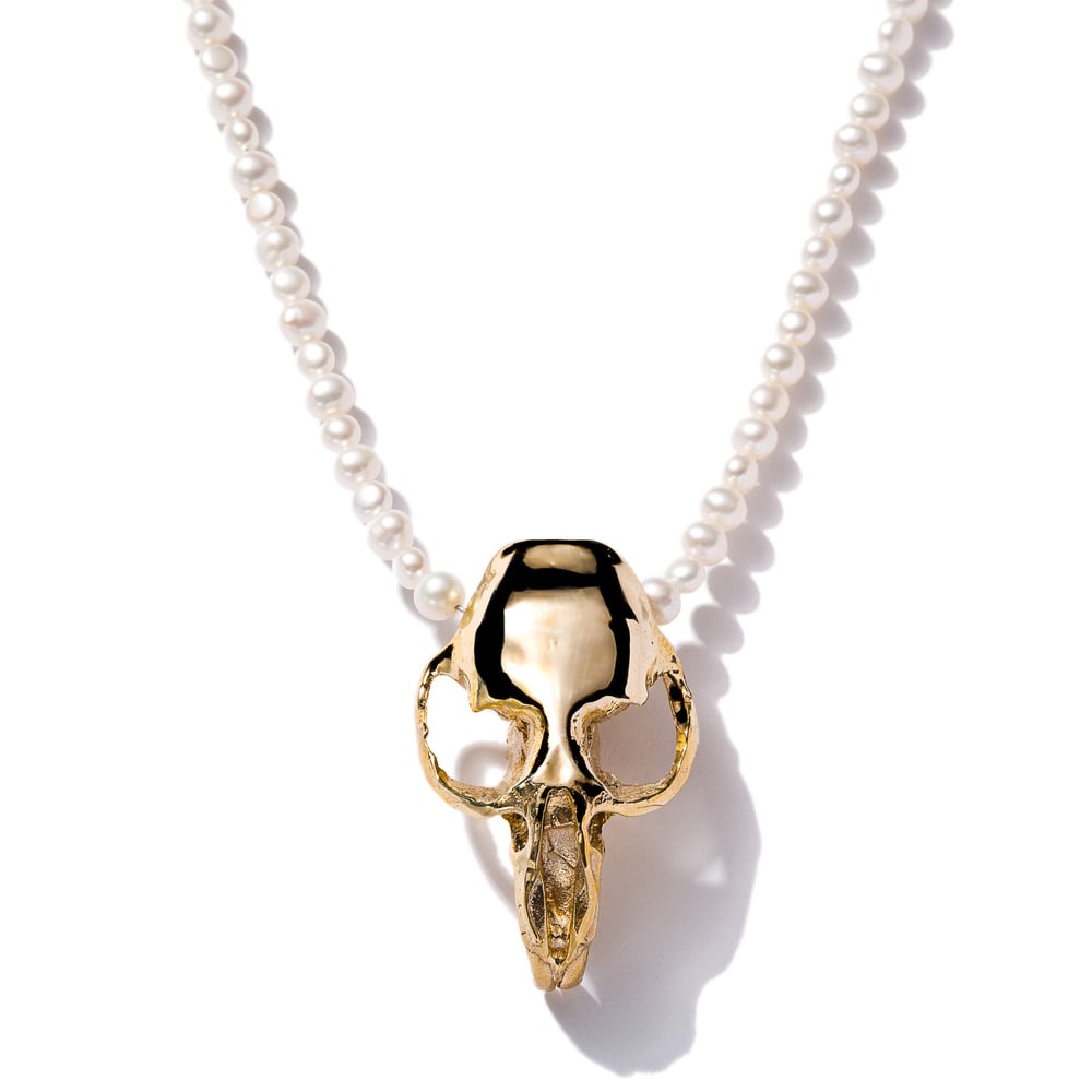Image of Pearls with Prairie Skull