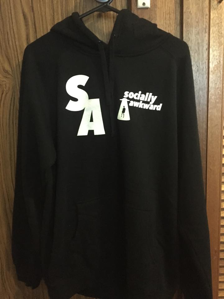 Socially awkward online hoodie