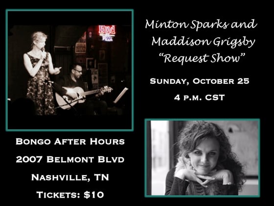Image of Tickets: Bongo Java Request Show (Minton Sparks/Maddison Grigsby)