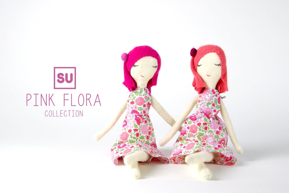 Image of Pink Flora doll- 14"