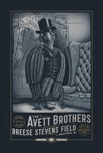 Image of The Avett Brothers Madison, WI. 2015 VARIANT