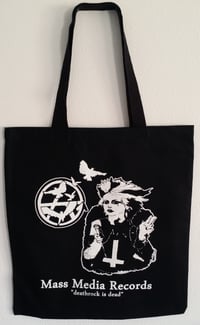 Image 2 of Mass Media Records Tote bag "Deathrock is Dead" by Goth Mommy