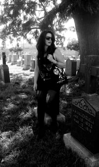 Image 5 of Mass Media Records Tote bag "Deathrock is Dead" by Goth Mommy