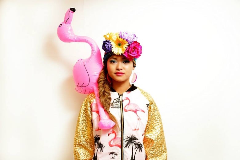 Image of Filthy Squirrel Clothing...Tropicana Flamingo Bomber Jacket...Limited Edition...