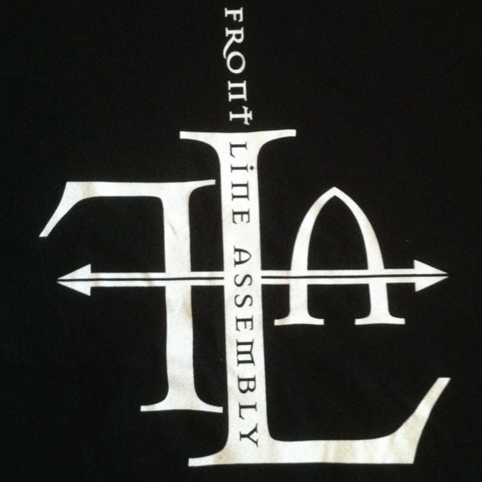 FRONT LINE ASSEMBLY Classic Logo T-Shirt/ NEW!