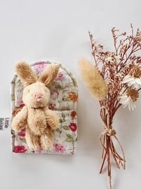 Image 2 of Tiny Plush bunny - Rose antique