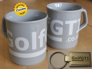Image of golfgti.co.uk mug and keyring combo
