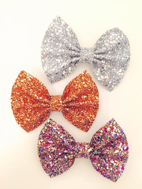 GLITTER BOWS - AUTUMN SET / Dainty Roses