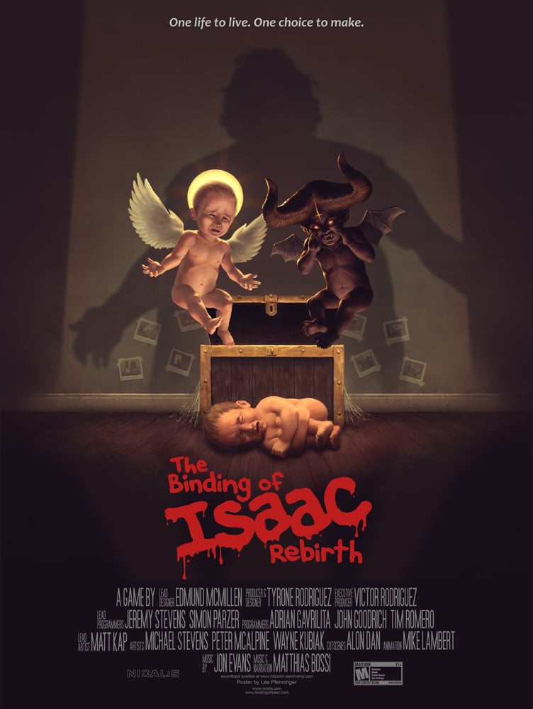 Image of Binding of Isaac Rebirth Poster
