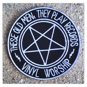 Image of These Old Men They Play Records-Vinyl Worship Patch