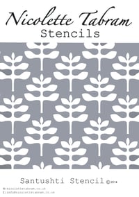 Image 4 of Santushti Furniture Stencil for Furniture, Wall and Fabric Projects-Moroccan stencil-DIY 
