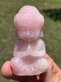 Image 7 of Rose Quartz Baby Buddha Carving #2689