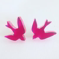 Image 4 of Náušnice Ptáčci větší v 6 barvách