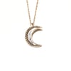 Crescent Moon necklace in sterling silver or gold