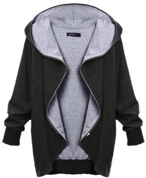 Image of AUTUMN CASUAL HOODED 0UTWEAR COAT