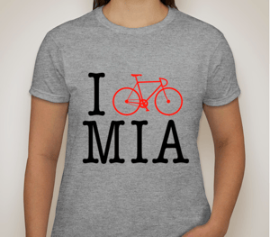 Image of "I Bike MIA" Women's Tee