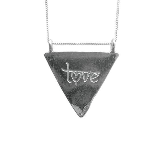 Image of Karmala Triangle Necklace Love
