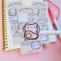 Image 3 of Egg Pals Holographic Vinyl Sticker Sheet