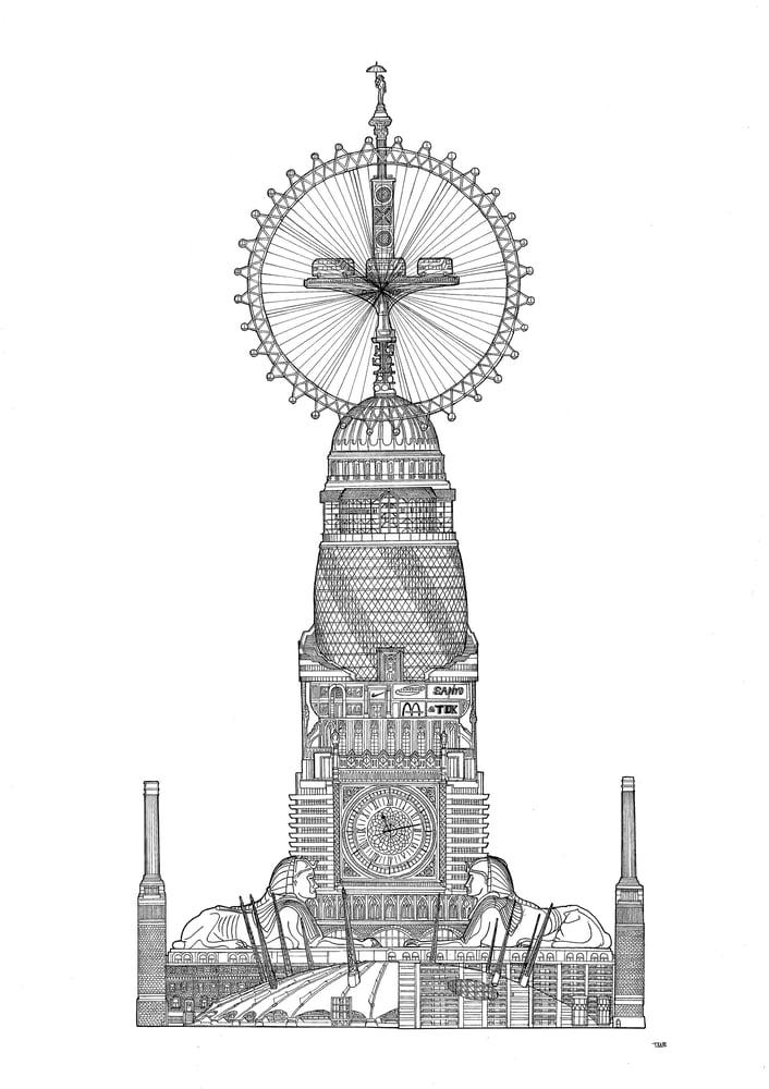 Image of London. Screenprint. 
