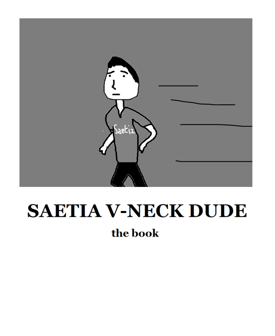Image of "Saetia V-Neck Book" Fanzine