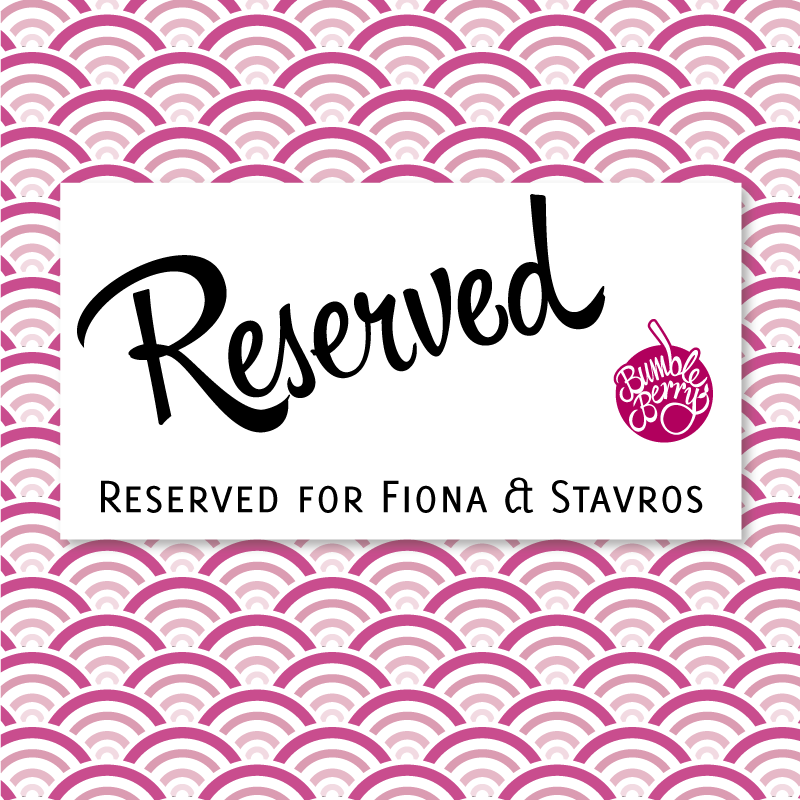 Image of Custom Place Cards - Fiona & Stavros
