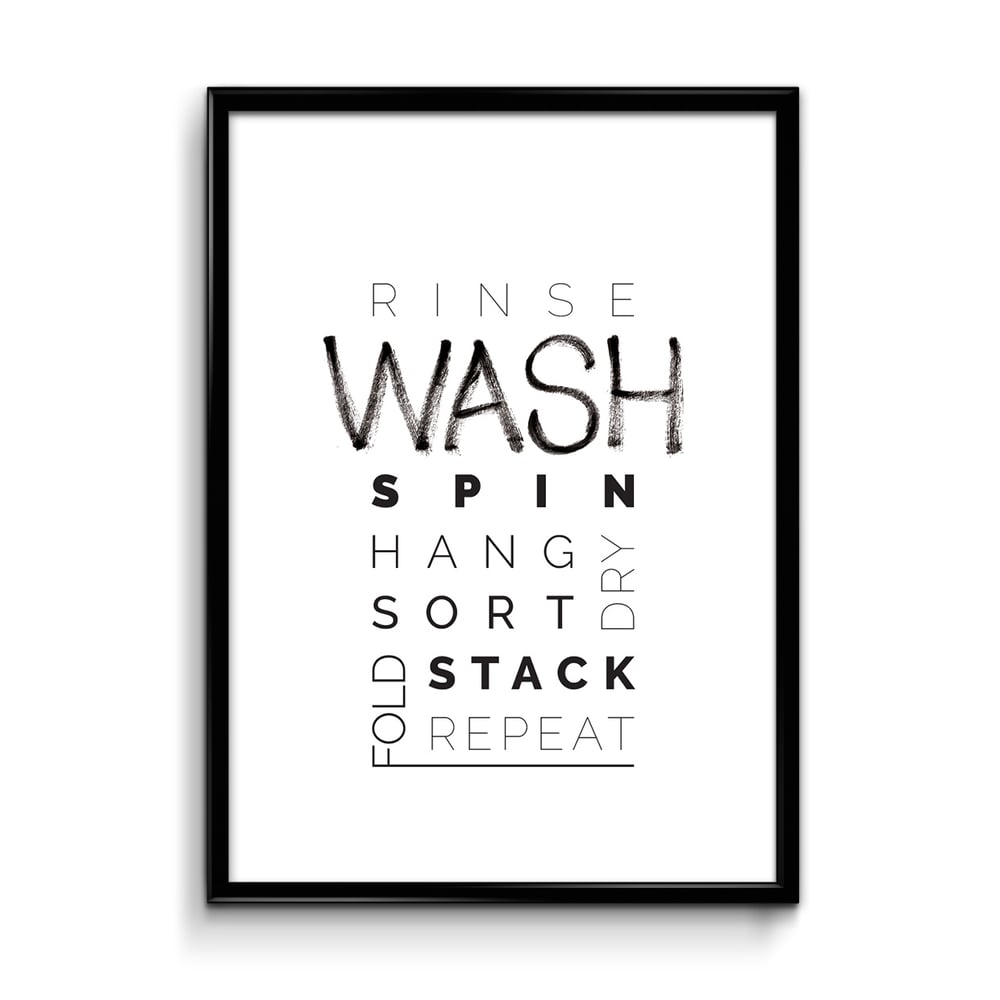 Image of WASH Laundry print
