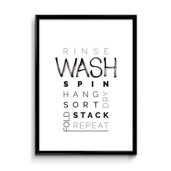 Image of WASH Laundry print