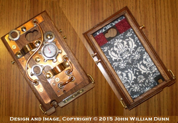Image of Steampunk case for Samsung Galaxy Note 5 smartphone: eCog Aeneas SGN5B Boilerplate (Made to Order)