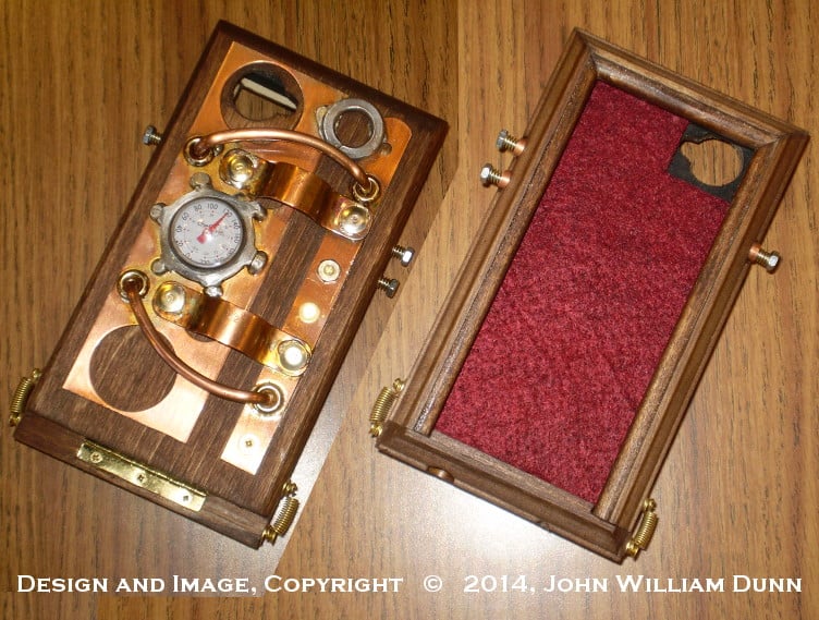 Image of The iCog Dione: Wooden Steampunk Case for Apple iPhone 6 6s. Boilerplate Mk. II (Made to Order:3wks)
