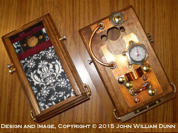 Image of Steampunk case for Samsung Galaxy S6 smartphone: eCog Aeneas SGS6 Boilerplate (Made to Order)