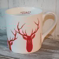 Image 2 of Staggeringly Handsome Fine Bone China Mug in Red 