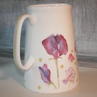 Image 4 of Sweet Pea Fine Bone China 4 Pint Farmhouse Jug