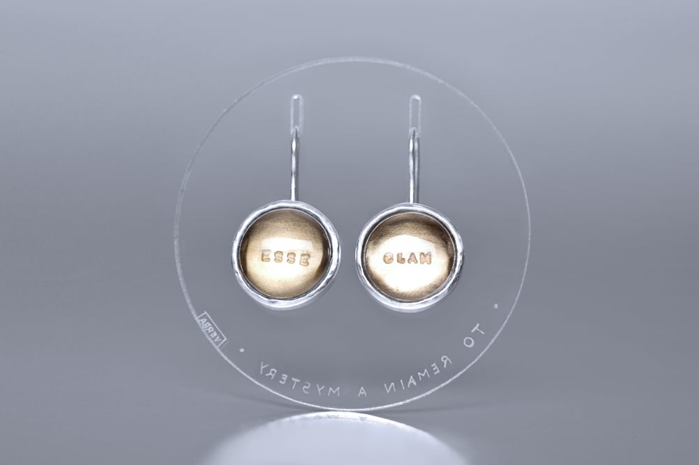 Image of silver earrings with smoky quartzes