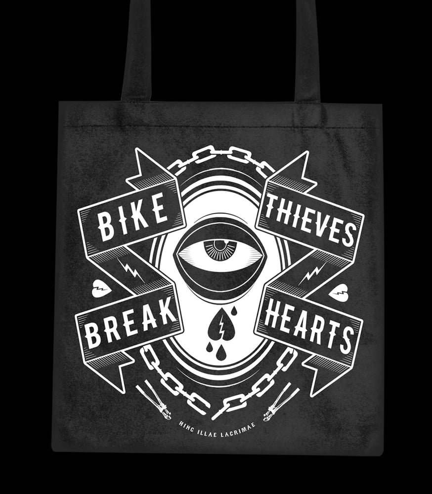 Image of Bike Thieves Break Hearts Tote Bag
