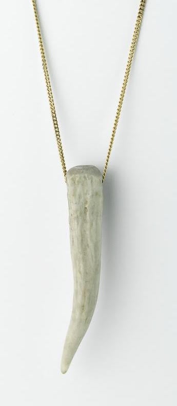Image of Deer antler tusk necklace
