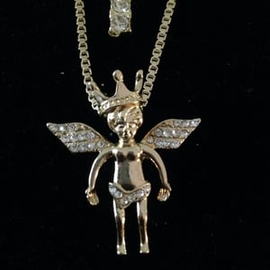 Image of Angel with crown / bling cross